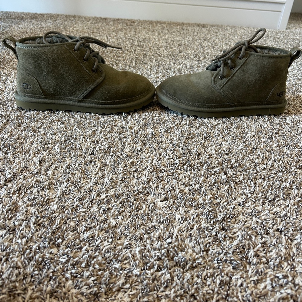 UGG Olive Green Lace Up Boots - Picture 4 of 7